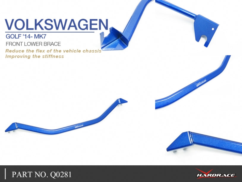 Bara rigidizare inferior fata Hardrace pentru Volkswagen Golf - Q0281