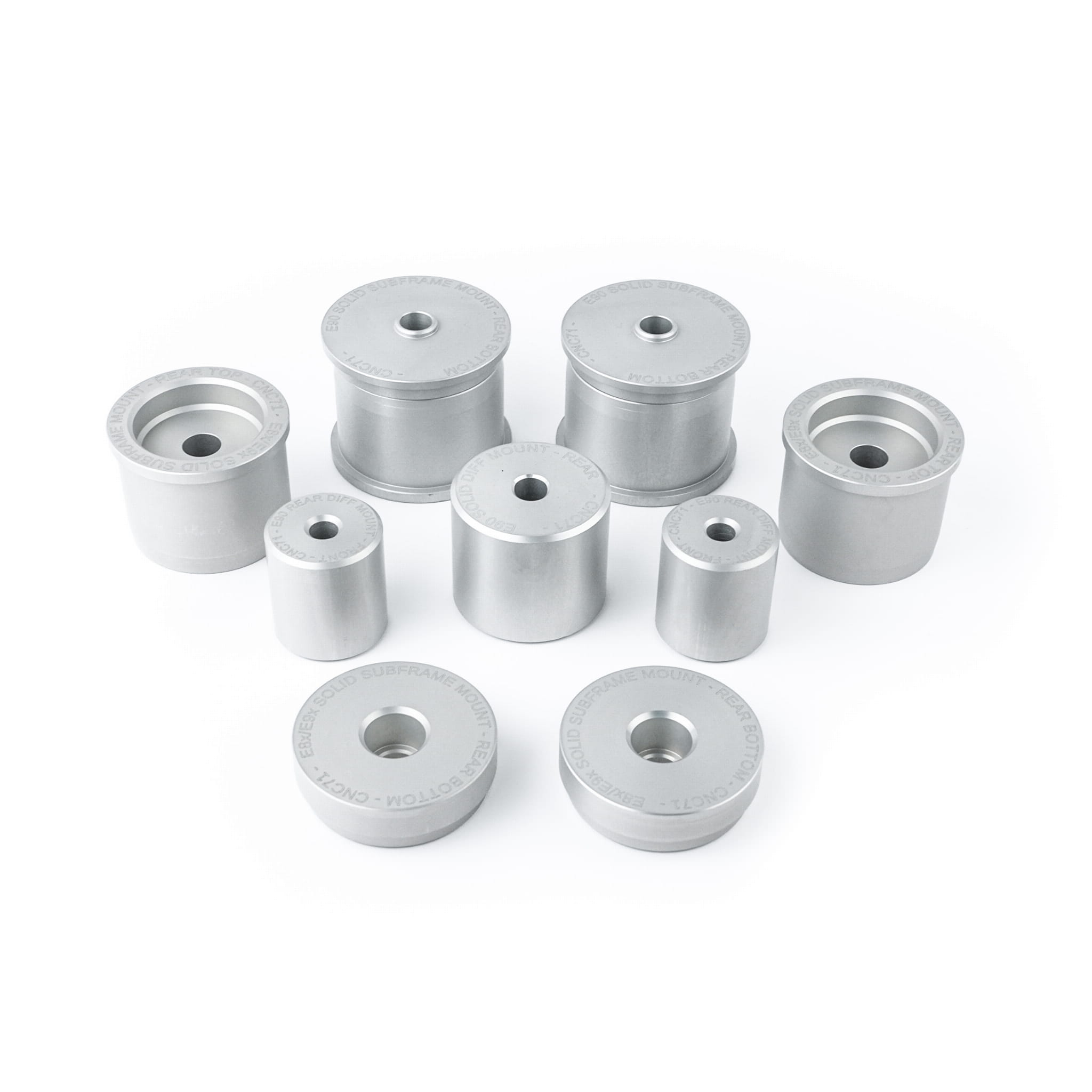 Kit bucse rigide aluminiu punte spate BMW E81/E82/E87/E88 E90/E91/E92/E93