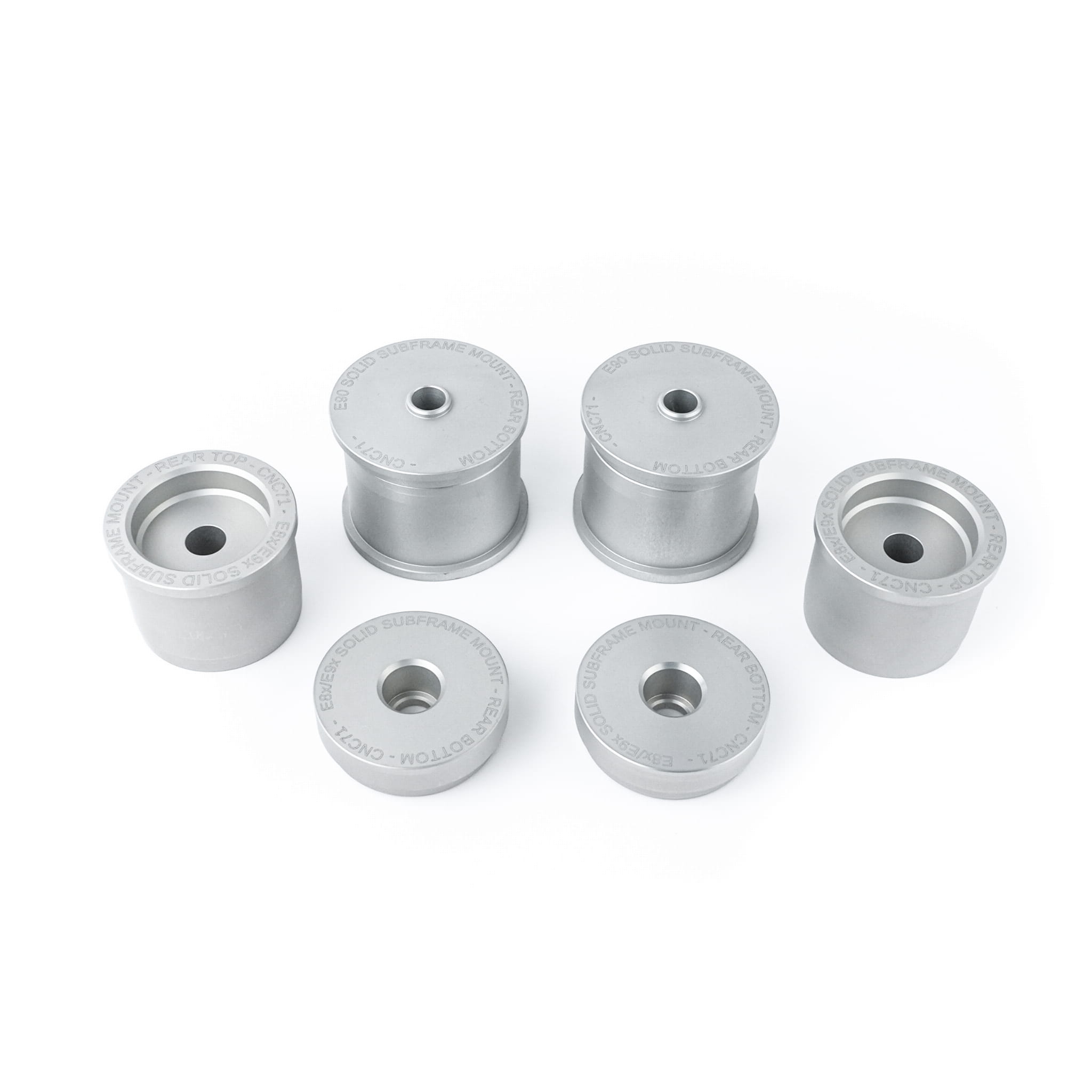 Set bucse rigide aluminiu cadru spate BMW E81/E82/E87/E88 E90/E91/E92/E93