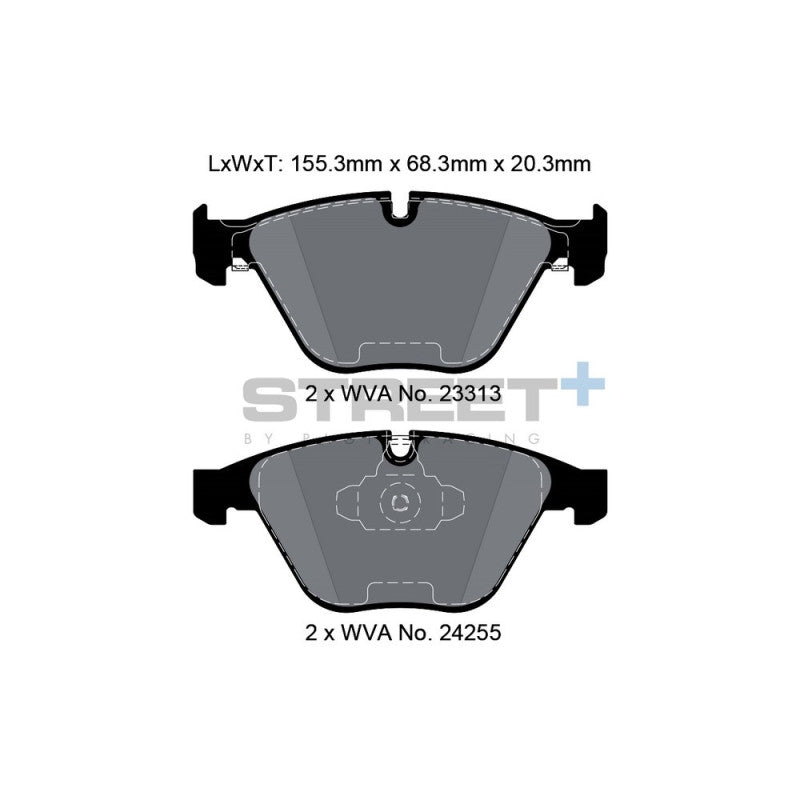 Placute Frana Fata Pagid Street+ T8025 - BMW 3-Series E9X
