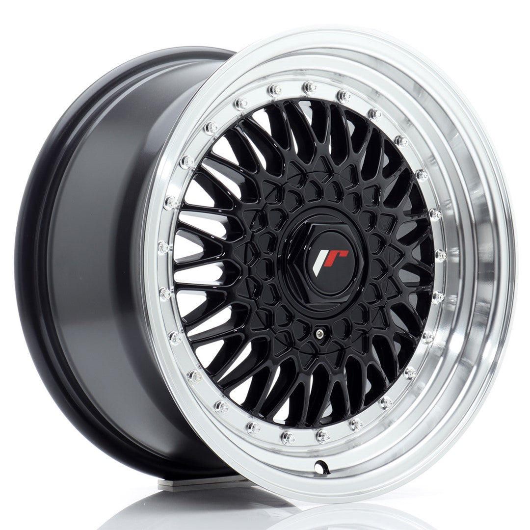Jante Japan Racing JR9 R16 8J ET25 Negru Lucios cu Buze CNC - PCD Configurabil