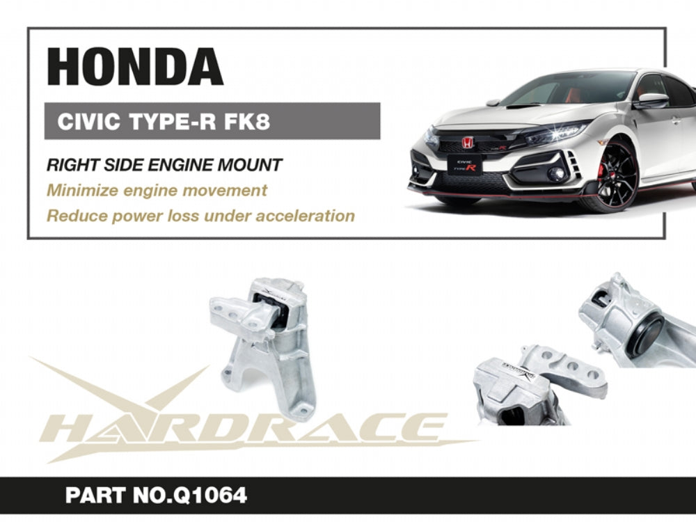 Tampon motor dreapta Hardrace pentru Honda Civic - Q1064
