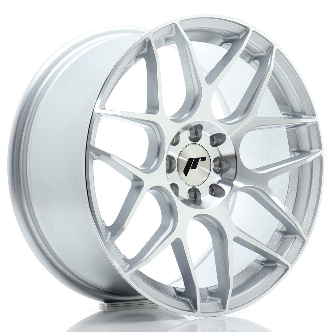 Jante Japan Racing JR18 R17 8J ET35 Argintiu cu Fata CNC - PCD Configurabil