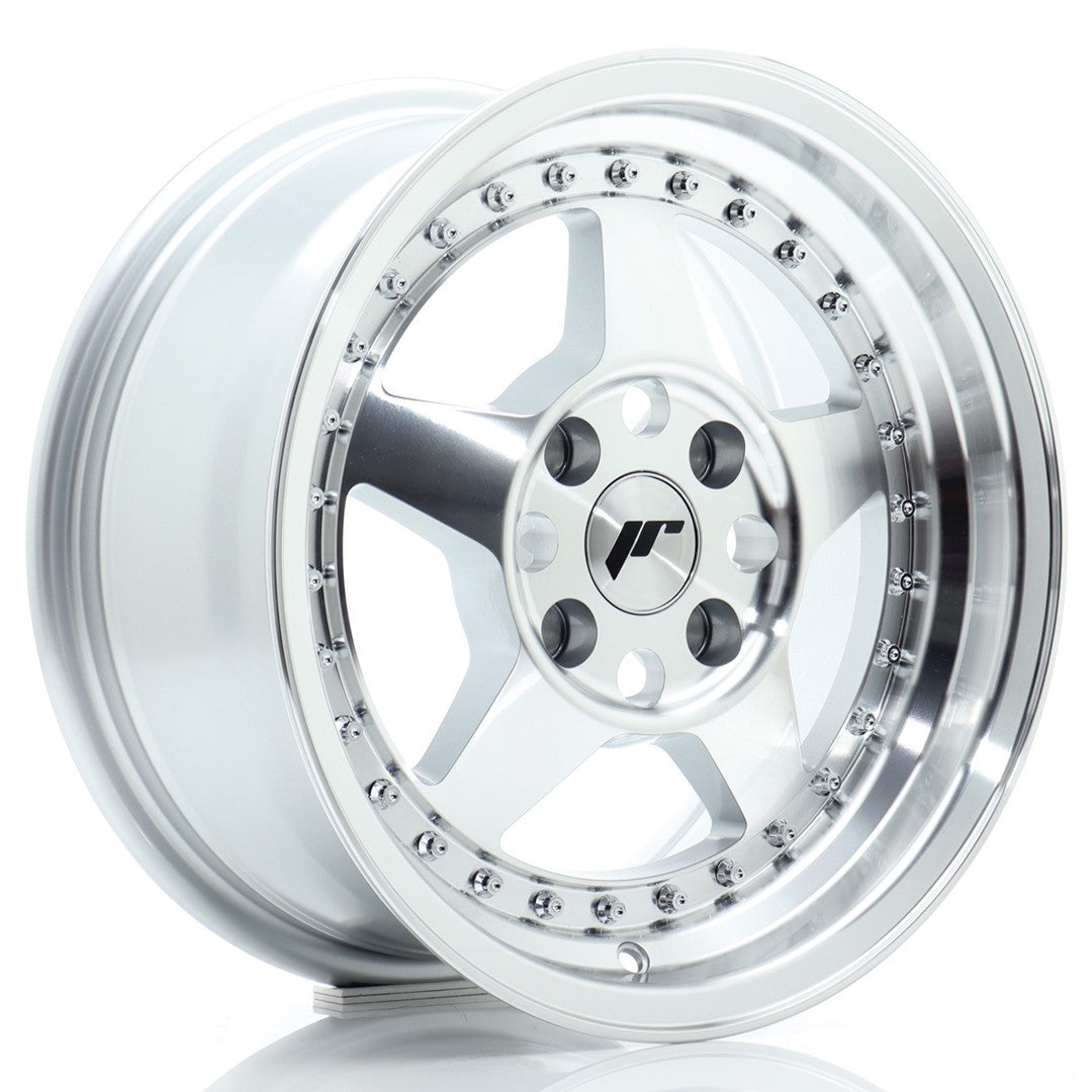 Jante Japan Racing JR6 15x7J 4x100 ET25 Argintiu cu Fata CNC