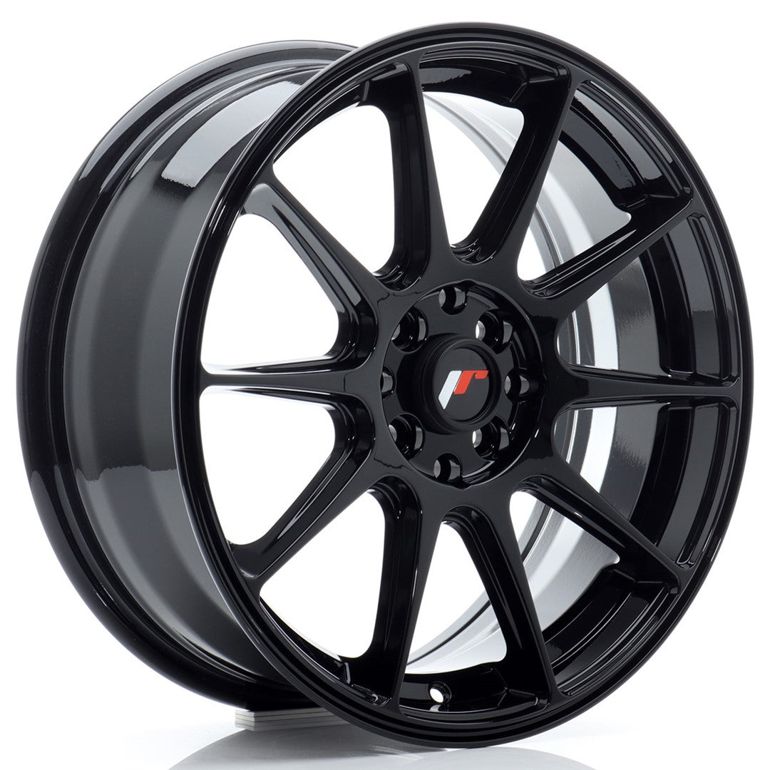 Jante Japan Racing JR11 R17 7J ET35 Negru Lucios - PCD Configurabil