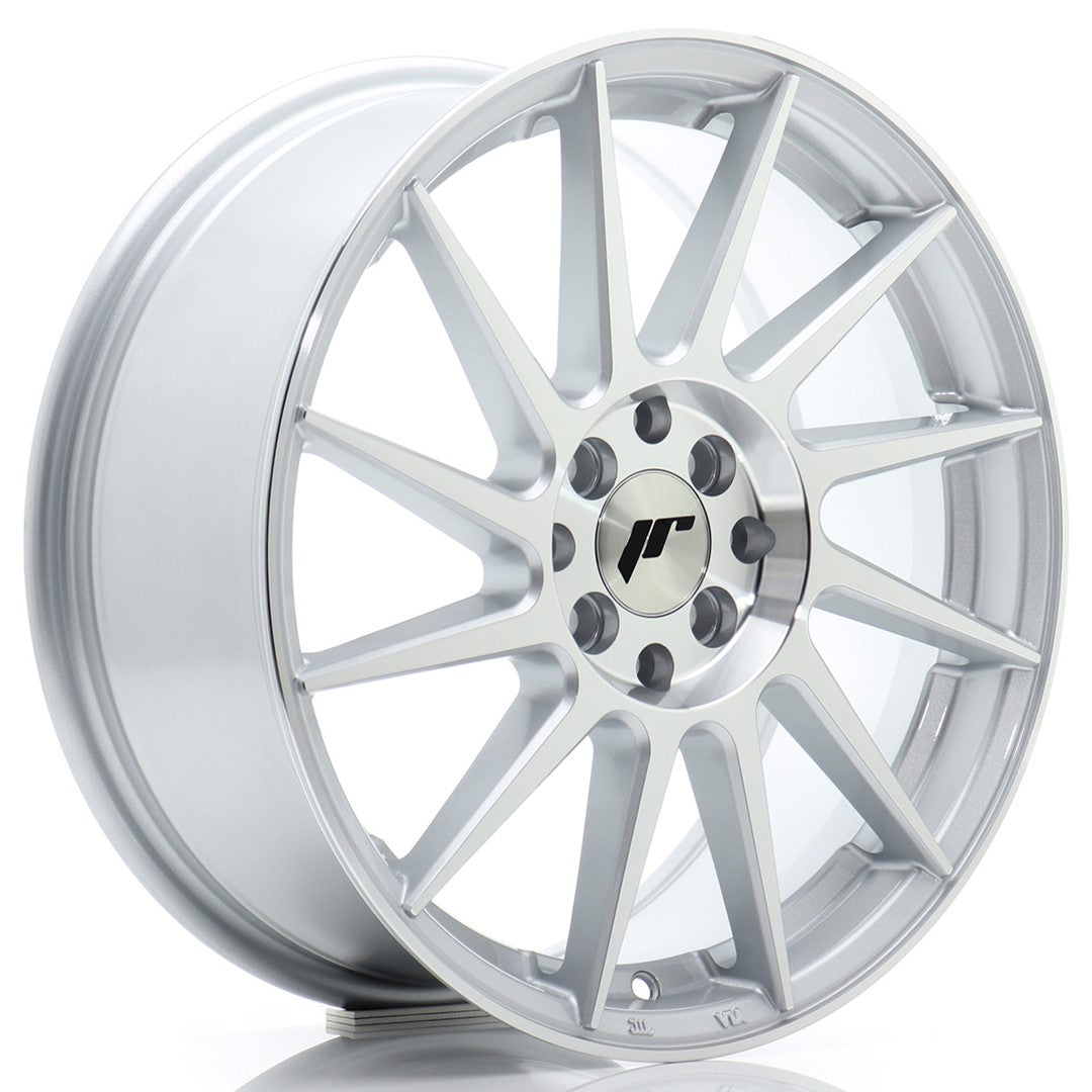 Jante Japan Racing JR22 R17 7J ET40 Argintiu cu Fata CNC - PCD Configurabil