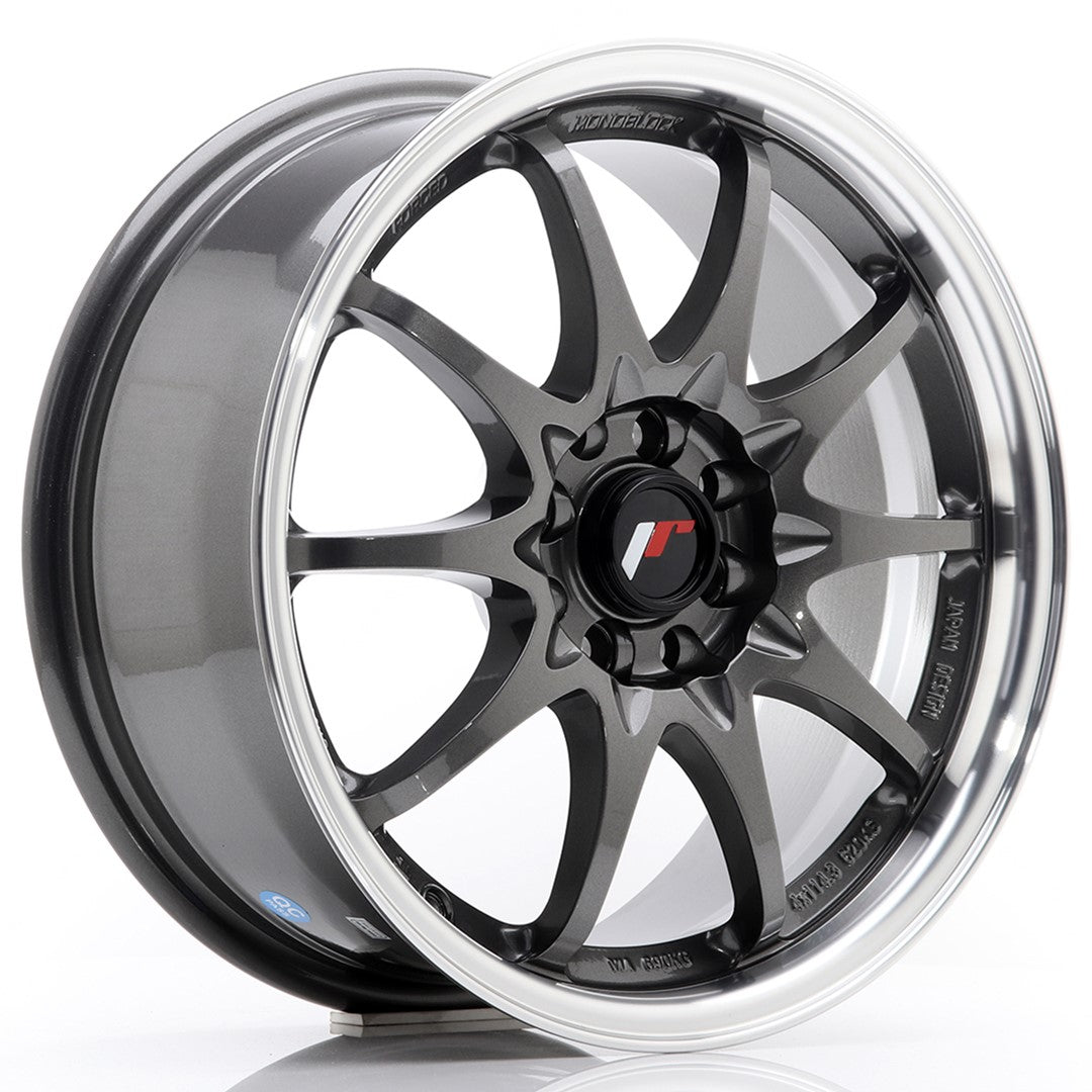 Jante Japan Racing JR5 R16 7J ET30 Gri Metalic cu Buze CNC - PCD Configurabil