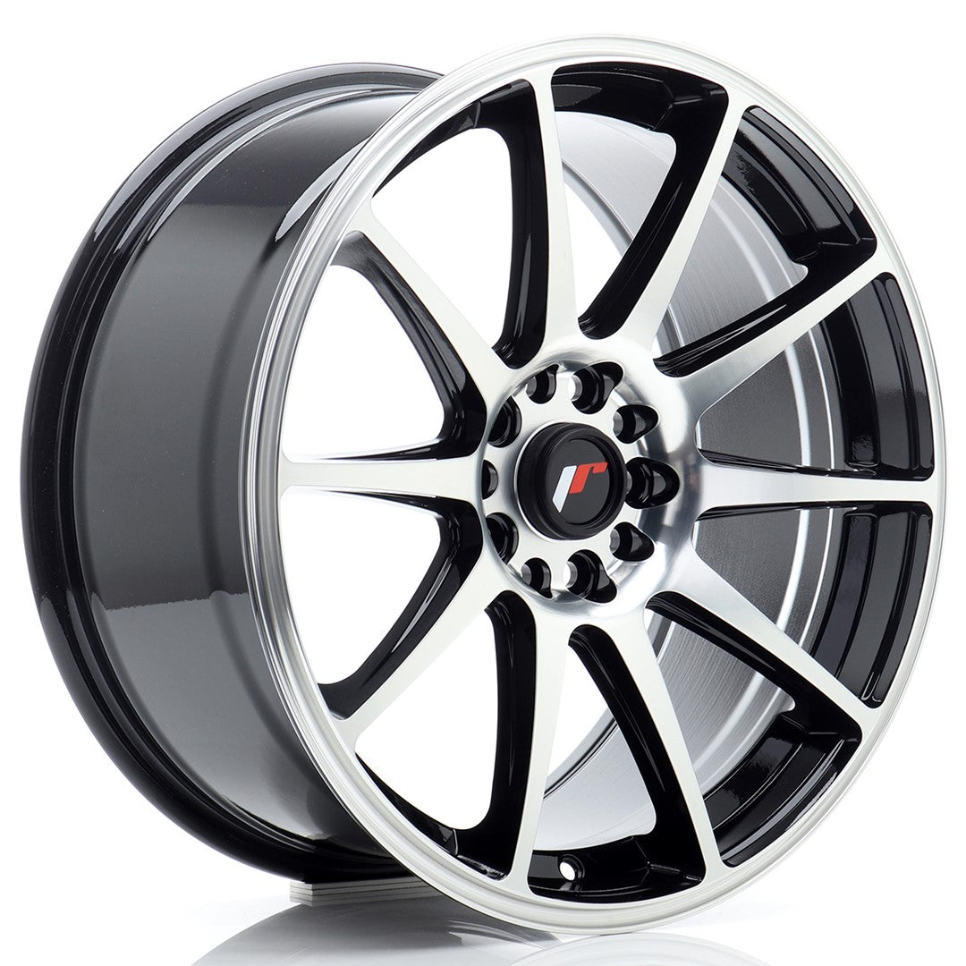 Jante Japan Racing JR11 R18 8.5J ET35 Negru cu Fata CNC - PCD Configurabil