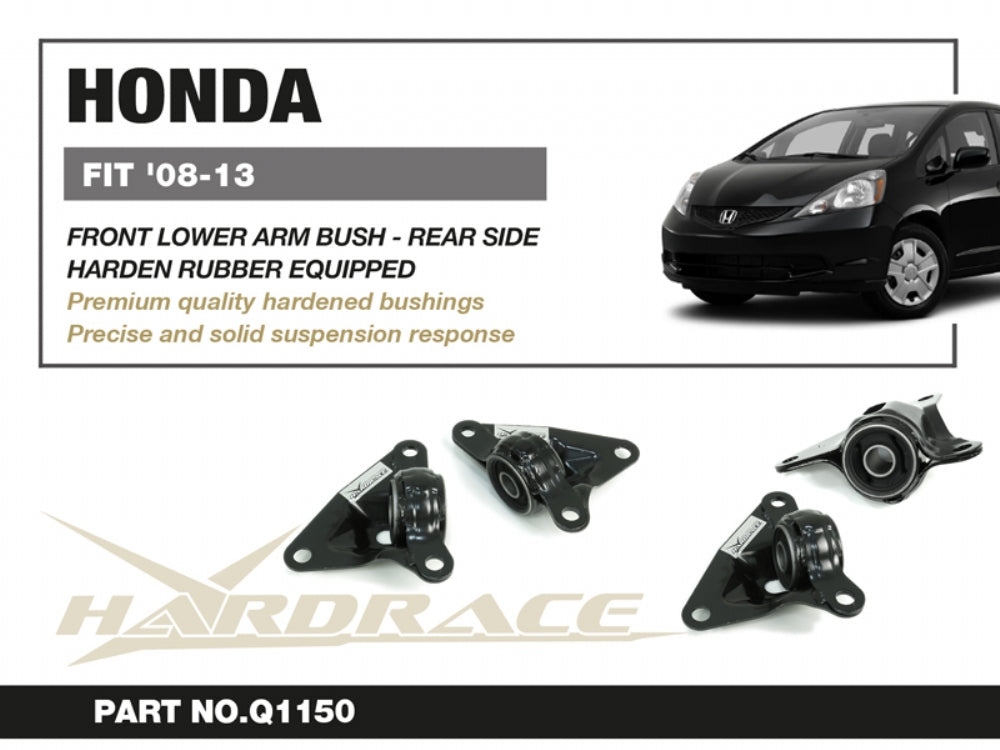 Set bucse brat suspensie inferior fata, capat spate Hardrace pentru Honda Jazz - Q1150