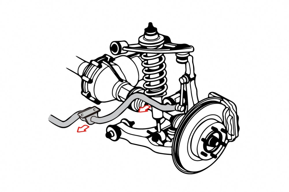 Kit repozitionare bara stabilizatoare fata Hardrace pentru Toyota FJ Cruiser - Q1380