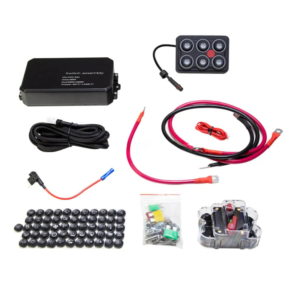 Panou de butoane Tegiwa cu iluminare RGB, 5, 6 sau 8 butoane, 12 si 24 V, IP68