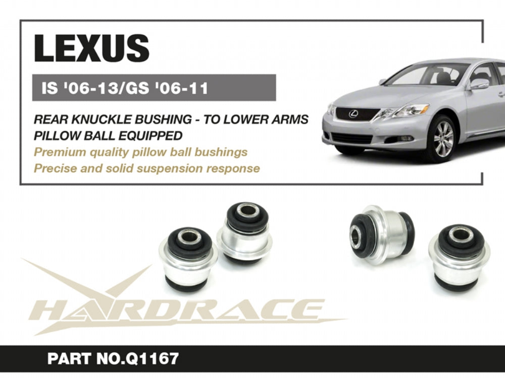 Set bucse fuzeta spate, spre bratul inferior Hardrace pentru Lexus GS / IS - Q1167