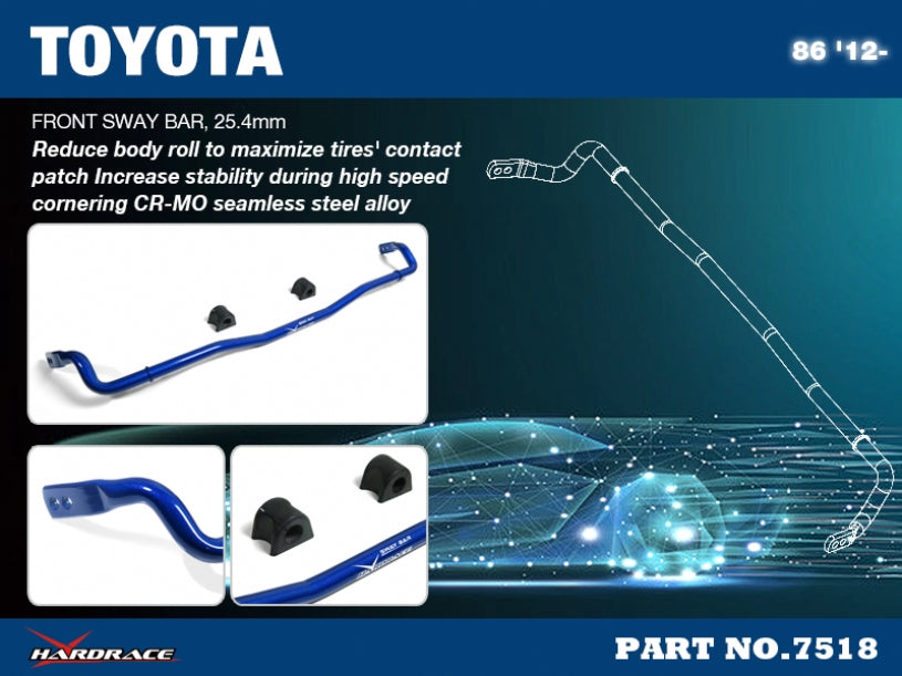 Bara stabilizatoare fata Hardrace pentru Subaru BRZ / Toyota GR 86 / GT86 - 7518