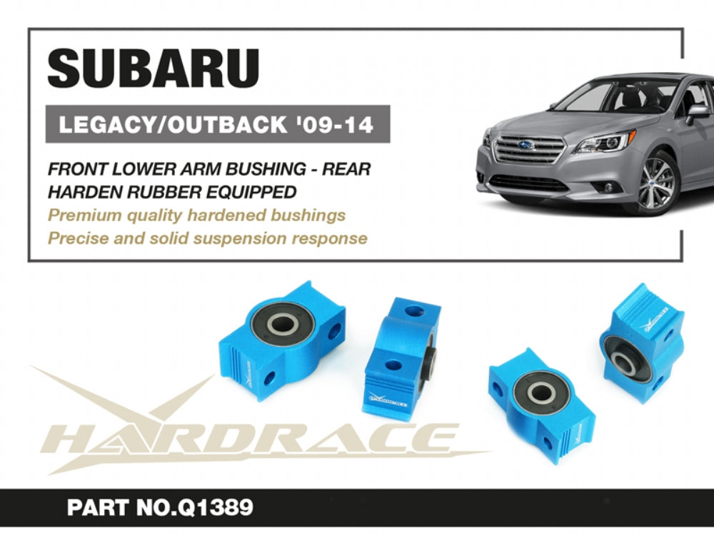 Set bucse brat suspensie inferior fata, capat spate Hardrace pentru Subaru Legacy / Outback - Q1389