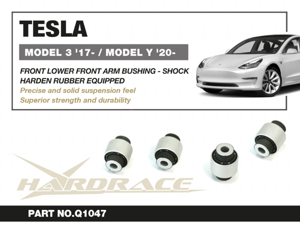 Set bucse brat suspensie inferior fata, capat amortizor Hardrace pentru Tesla Model 3 / Model Y - Q1047