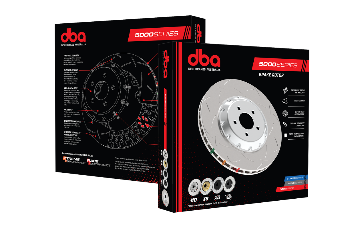 Disc Frana DBA 5000 Series T3 Slotted Black Hat Fata 340mm DBA52830BLKS