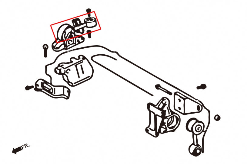 Brat de reactie motor, partea dreapta Hardrace pentru Toyota Camry - 7899