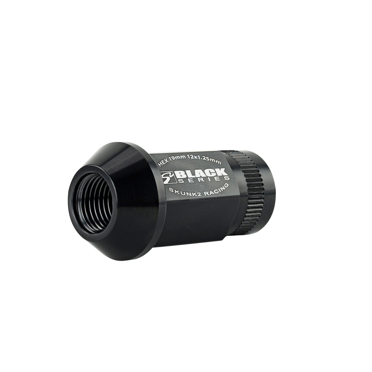 Set 20 piulite de roata Skunk2 din aluminiu 7075 forjat, M12 x 1,25, anodizate negru
