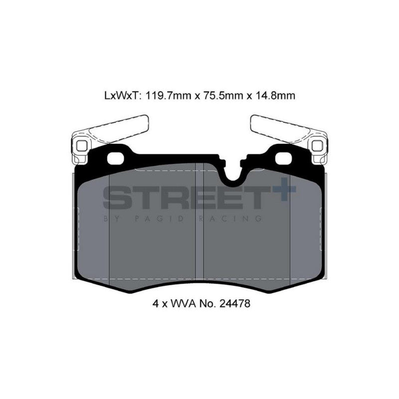 Placute Frana Fata Pagid Street+ T8188 - Mini R56