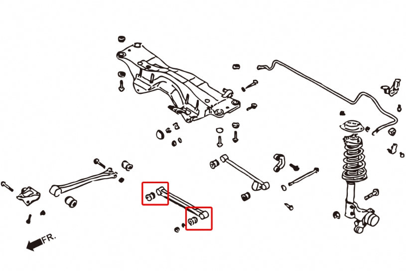 Set bucse brat transversal fata spate Hardrace pentru Subaru Forester / Impreza - 7240