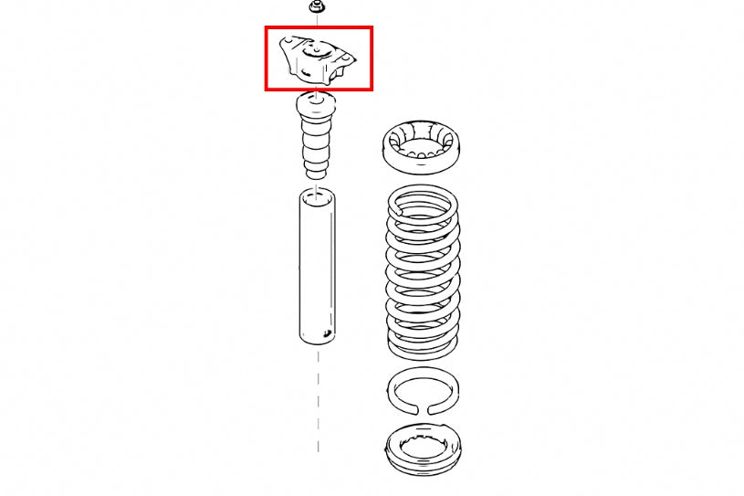 Flansa amortizor spate ranforsata Hardrace pentru Ford Focus / Focus RS / Mazda Mazda 3 - 7627