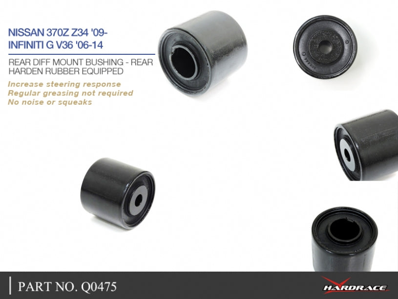 Set bucse tampon diferential spate Hardrace pentru Infiniti G / Nissan 370Z - Q0475