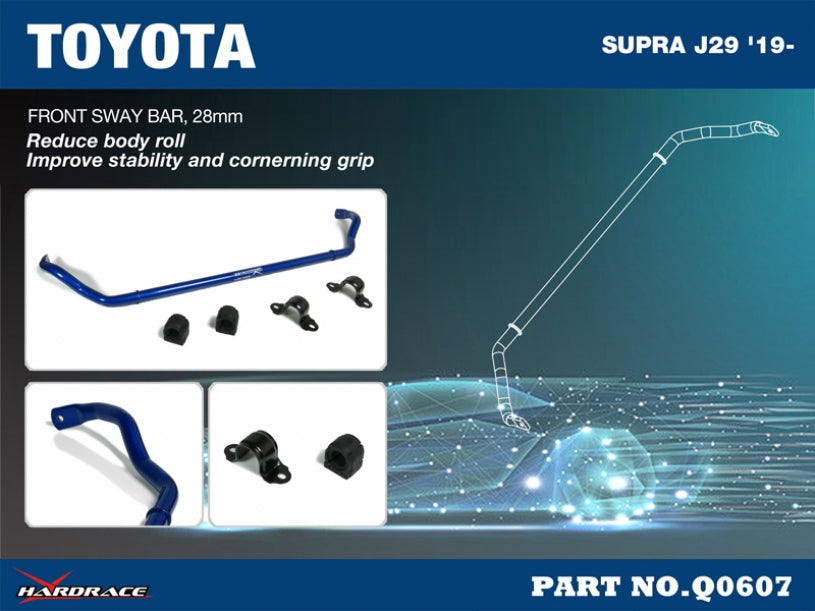 Bara stabilizatoare fata Hardrace pentru BMW Z4 / Toyota GR Supra - Q0607