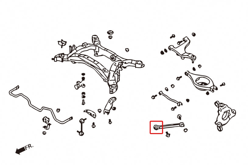 Set bucse brat longitudinal spate Hardrace pentru Infiniti G / Nissan 350Z - 7249