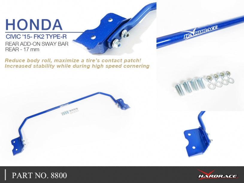 Bara stabilizatoare suplimentara spate Hardrace pentru Honda Civic - 8800