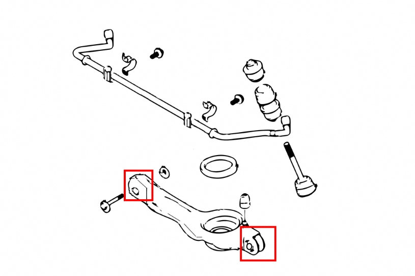 Set bucse brat suspensie inferior spate Hardrace pentru Ford Focus / Focus RS / Mazda Mazda 3 / Mazda 5 / Volvo C30 / C7