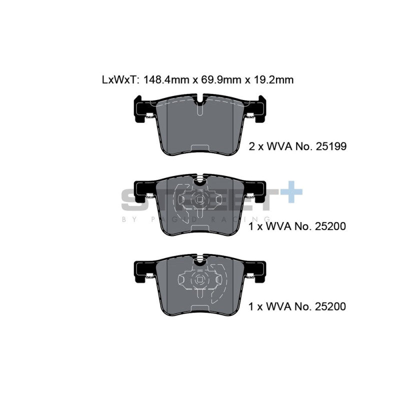 Placute Frana Fata Pagid Street+ T8113 - BMW M140i F20