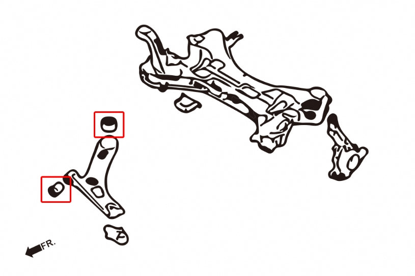 Set brat suspensie bucsa inferior fata Hardrace pentru Hyundai Santa Fe / Sonata / Kia Sorento / Sportage - 8605