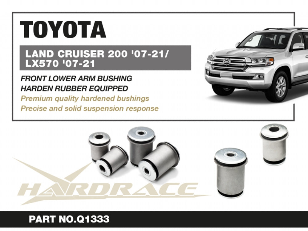 Set bucse brat suspensie inferior fata Hardrace pentru Toyota Land Cruiser - Q1333