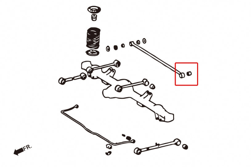 Set bucse brat transversal spate Hardrace pentru Toyota Land Cruiser - 7993