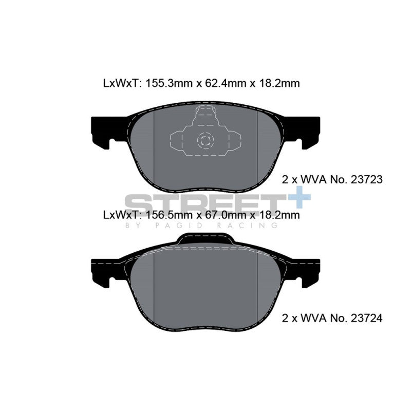 Placute Frana Fata Pagid Street+ T8041 - Ford Kuga DM2