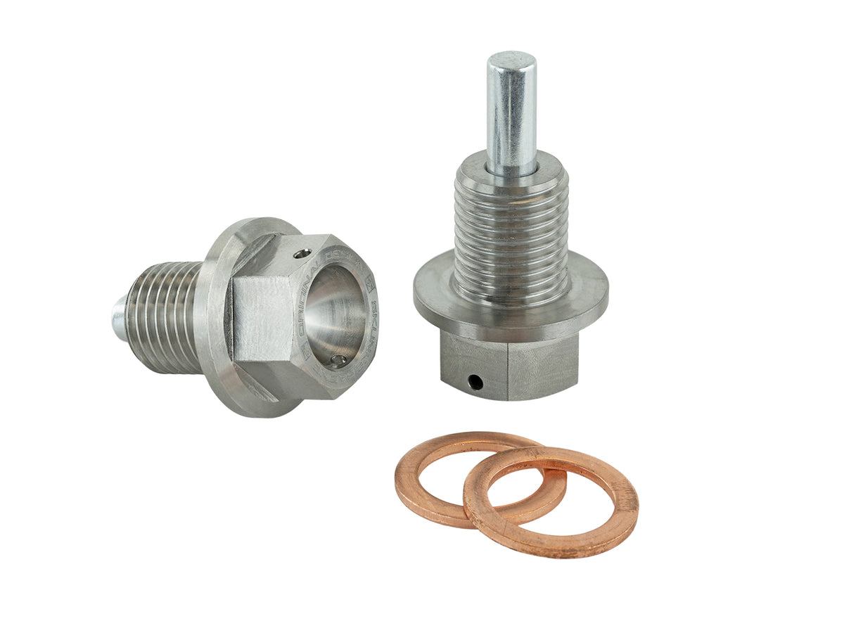 Set dopuri magnetice de golire Skunk2 din titan M14 x 1,5 pentru motor si cutie de viteze Honda
