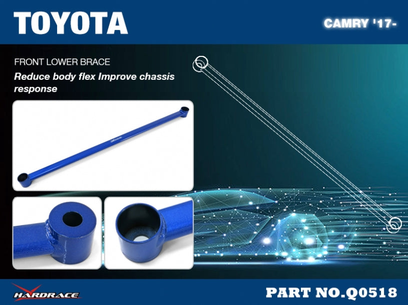 Bara rigidizare inferior fata Hardrace pentru Toyota Camry - Q0518