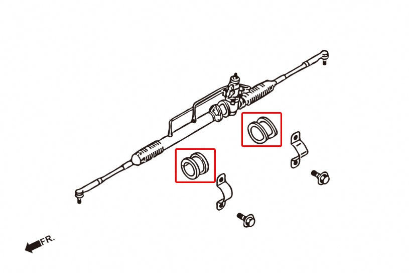 Set bucse caseta directie TPV Hardrace pentru Nissan Primera - 6357