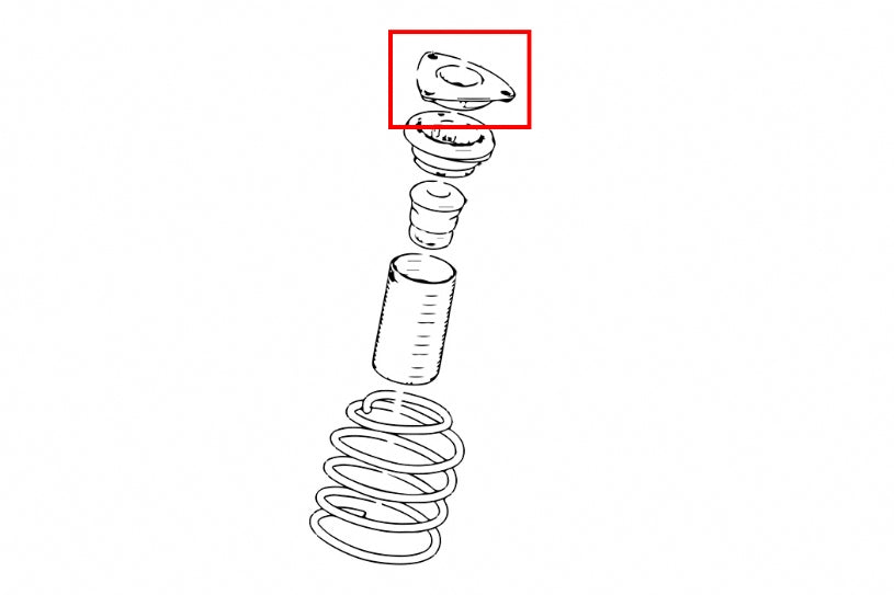 Flansa amortizor fata ranforsata Hardrace pentru Ford Focus / Focus RS / Mazda Mazda 3 - 7110