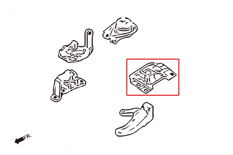 Tampon motor stanga Hardrace pentru Mazda Mazda 3 / Mazda 5 - 7524