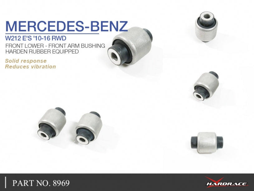 Set bucse brat suspensie inferior fata, capat fata Hardrace pentru Mercedes-Benz E-Class / E63 AMG - 8969