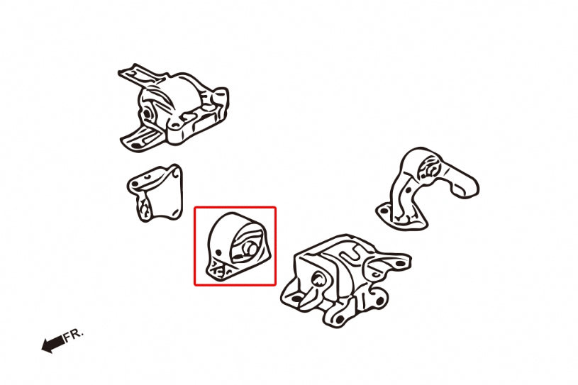 Tampon motor durificat Hardrace pentru Mitsubishi Lancer Evo / Outlander - 7167
