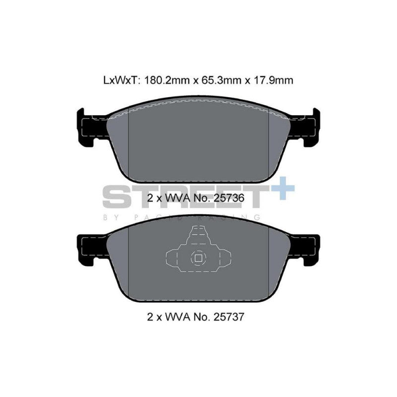 Placute Frana Fata Pagid Street+ T8125 - Ford Focus