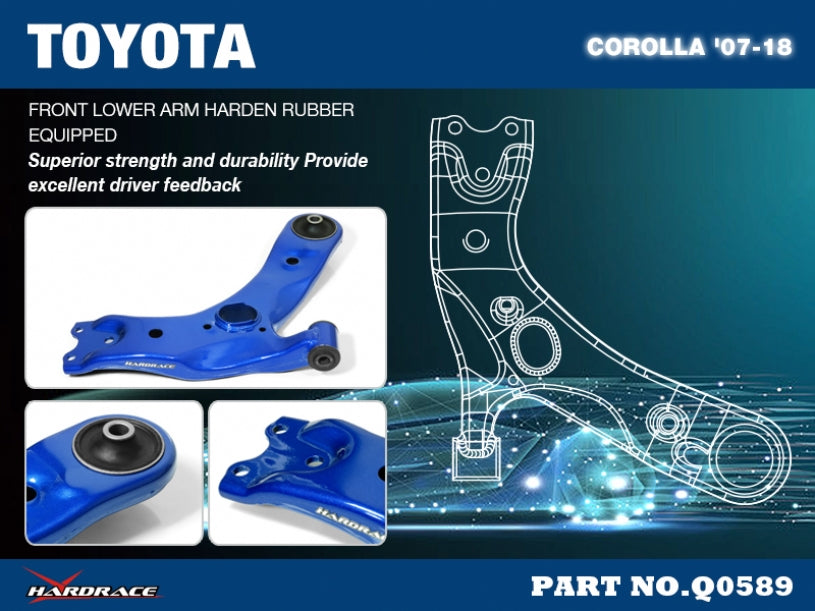 Brat suspensie inferior fata Hardrace pentru Lexus CT / Toyota Avensis / Corolla - Q0589