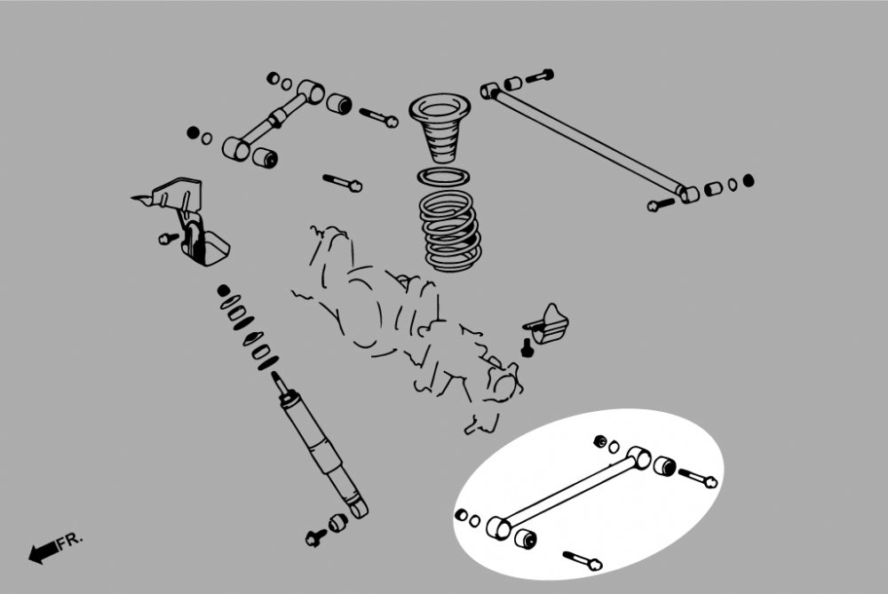Brat suspensie inferior spate Hardrace pentru Toyota Land Cruiser - Q0532