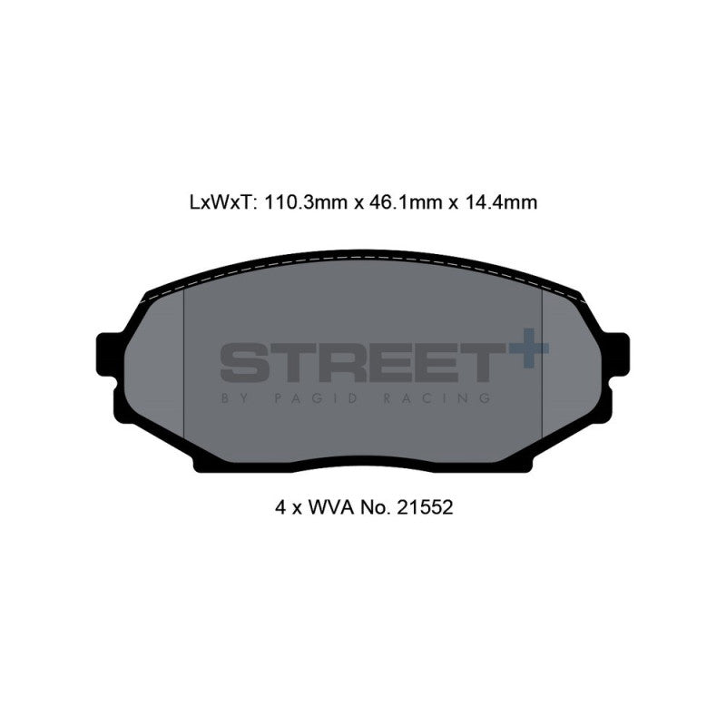 Placute Frana Fata Pagid Street+ T8157 - Mazda MX-5 NA