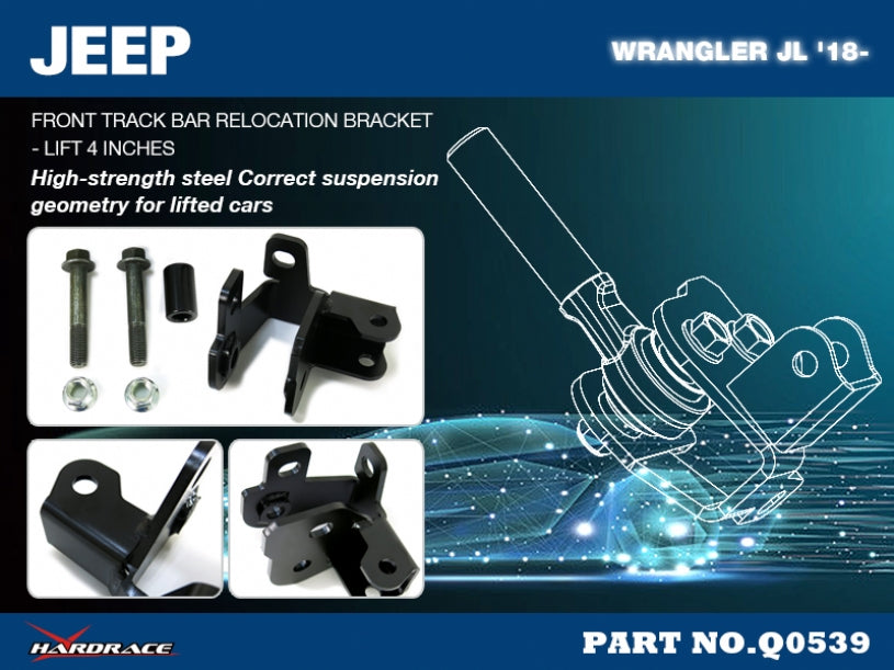 Brida repozitionare bara panhard fata Hardrace pentru Jeep Gladiator / Wrangler - Q0539