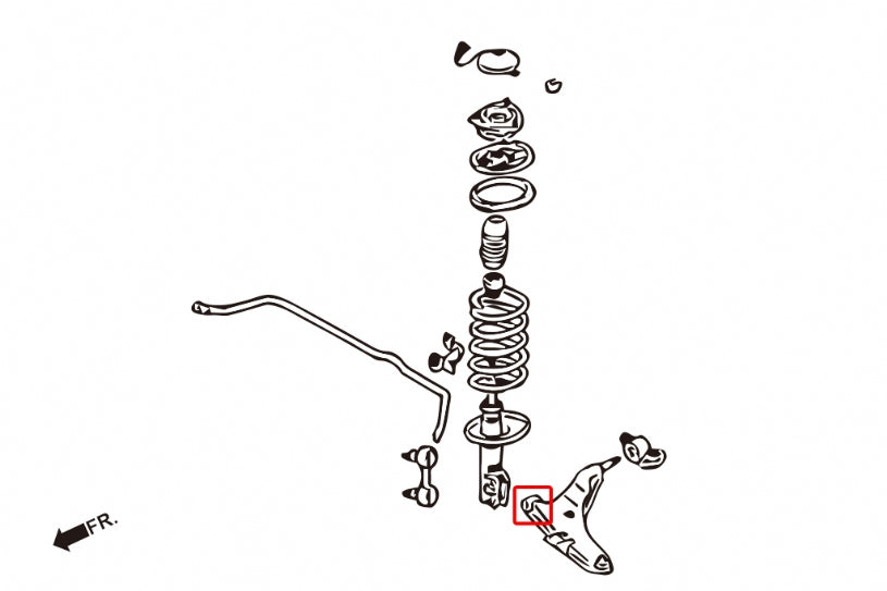 Set bucse brat suspensie inferior fata, bucsa mica Hardrace pentru Mitsubishi 3000GT - 6549
