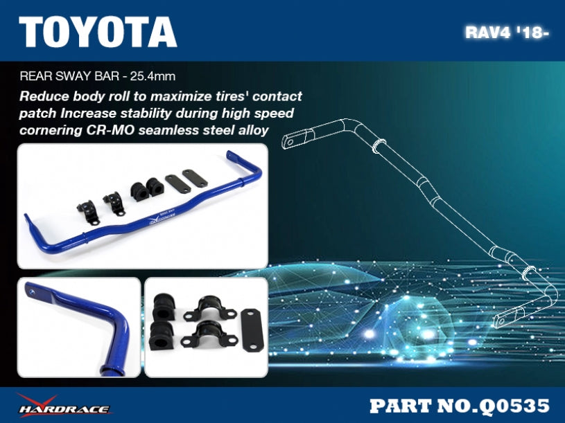 Bara stabilizatoare spate Hardrace pentru Toyota RAV4 - Q0535