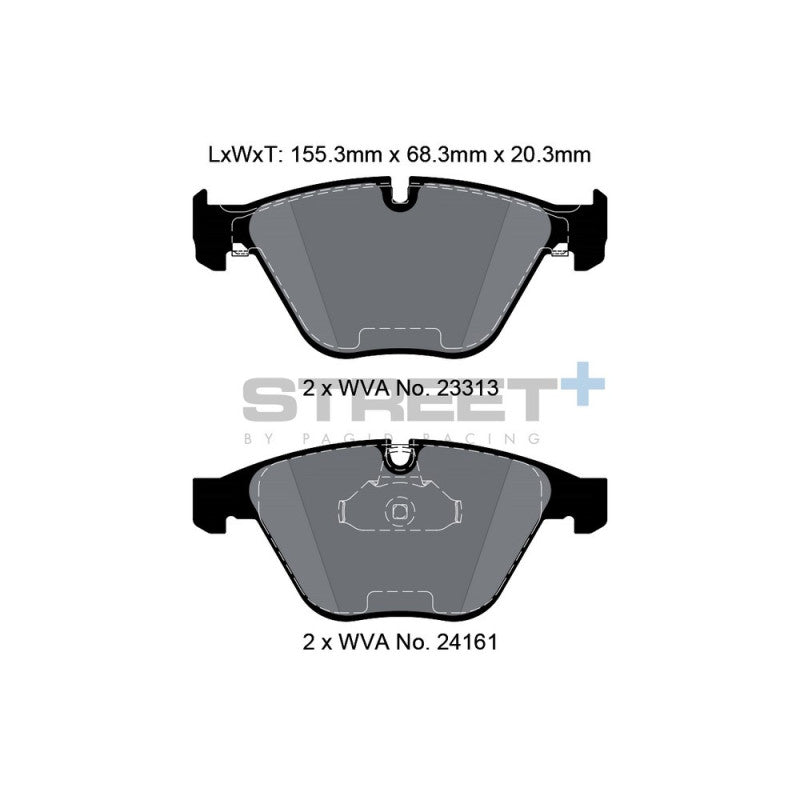 Placute Frana Fata Pagid Street+ T8169 - BMW Seria 3 E90